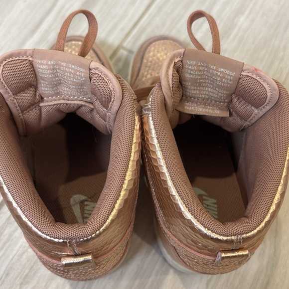 Nike rose gold dunk sky high wedge sneakers - Picture 6 of 7